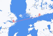 从赫尔辛基飞往斯德哥尔摩的航班