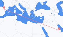 Flyreiser fra Hofuf, Saudi-Arabia til Zaragoza, Spania