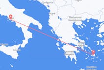Flights from Naxos, Greece to Naples, Italy