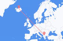Flights from Akureyri to Skopje