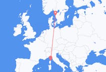 Flights from Bastia, France to Gothenburg, Sweden
