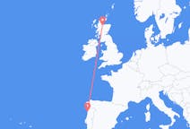 Flyreiser fra Porto, Portugal til Inverness, Skottland