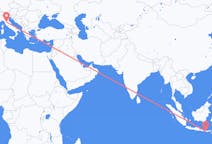 Flyg från Praya, Lombok, Indonesien till Florens, Italien