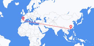 Flights from Hong Kong to Spain