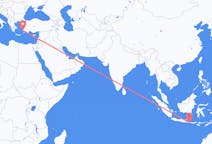 出发地 印度尼西亚出发地 丹帕沙目的地 土耳其哈利卡那索斯的航班