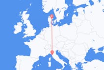 Flights from Aarhus, Denmark to Pisa, Italy