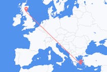 Flights from Naxos, Greece to Edinburgh, Scotland