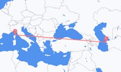 เที่ยวบิน จาก Türkmenbaşy, เติร์กเมนิสถาน ไปยัง Bastia, ฝรั่งเศส