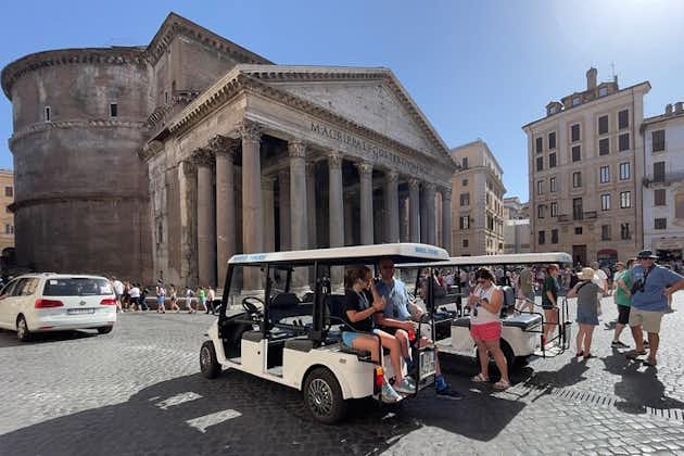 乘坐高尔夫球车和冰淇淋的罗马城市之旅