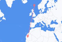 Flug frá Atar, Máritaníu til Lerwick, Skotlandi