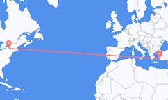 Flyreiser fra Ithaca, USA til Bodrum, Tyrkia