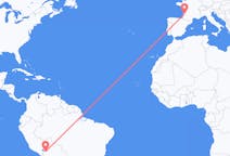 Flyrejser fra La Paz, Bolivia til Bordeaux, Frankrig