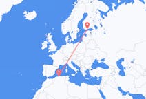 Voli da Algeri, Algeria ad Helsinki, Finlandia