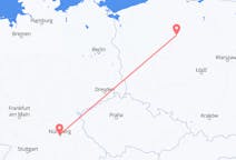Flyreiser fra Bydgoszcz, Polen til Nürnberg, Tyskland