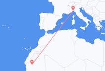 Flyreiser fra Atar, Mauritania til Genova, Italia