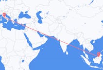 Flyreiser fra Long Lellang, Malaysia til Roma, Italia