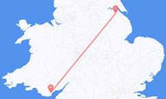 Flyrejser fra Kirmington til Cardiff