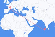 出发地 马尔代夫馬累目的地 法国貝濟耶的航班