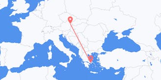 Lennot Itävallasta Kreikkaan