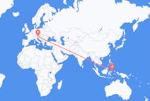 Flyg från Manado, Indonesien till Klagenfurt, Österrike