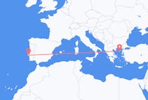 Vluchten van Lemnos, Griekenland naar Lissabon, Portugal