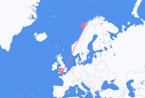 Flyrejser fra Sankt Peter Port, Guernsey til Bodø, Norge