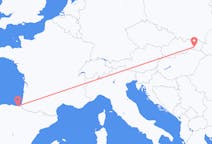 Vluchten van Kosice, Slowakije naar San Sebastián, Spanje