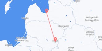 Flyg från Litauen till Lettland