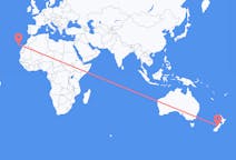Flights from Hokitika, New Zealand to Santa Cruz de La Palma, Spain