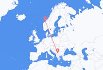 Flights from Kristiansund to Pristina