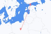 Flug frá Łódź, Póllandi til Tallinn, Eistlandi