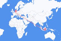 Flyg från Praya, Lombok, Indonesien till Frankfurt, Tyskland