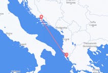 Fly fra Brač til Korfu