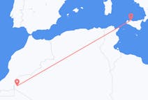 Flug frá Tindouf, Alsír til Palermo, Ítalíu