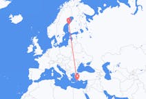 Flights from Rhodes, Greece to Vaasa, Finland