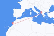 Loty z Agadir, Maroko do Korfu, Grecja