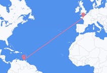 Flights from Porlamar, Venezuela to Rennes, France
