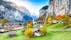 photo of captivating autumn view of Lauterbrunnen valley with gorgeous Staubbach waterfall and Swiss Alps in the background. Location: Lauterbrunnen village, Berner Oberland, Switzerland.