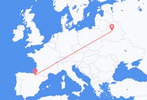 Loty z Mińsk, Białoruś do Pampeluny, Hiszpania