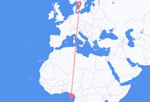 Flyg från São Tomé, São Tomé och Príncipe till Ängelholm, Sverige