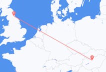 Flyg från Durham, England, England till budapest, Ungern