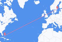 Flyg från North Eleuthera, Bahamas till Stockholm, Sverige
