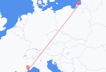 Flights from Kaliningrad, Russia to Nice, France
