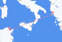 Flyg från Tunis till Korfu