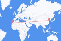 Flyg från Qingdao, Kina till Ajuy, Kina