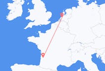 Flyrejser fra Rotterdam, Holland til Bordeaux, Frankrig