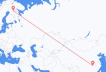 Flyreiser fra Yueyang, Kina til Kuusamo, Finland