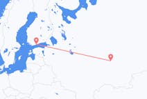 Fly fra Izjevsk til Helsinki