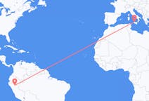 Flyreiser fra Tarapoto, Peru til Palermo, Italia