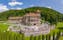 Photo of Panoramic view of Cantacuzino Castle in Busteni, Romania.Southern Carpathians Mountains, Transylvania.